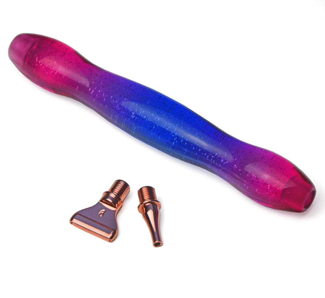 Premium Diamond Painting Stift „Twilight Sparkle“ mit zwei Metallaufsätzen in roségold | Zum Schrauben