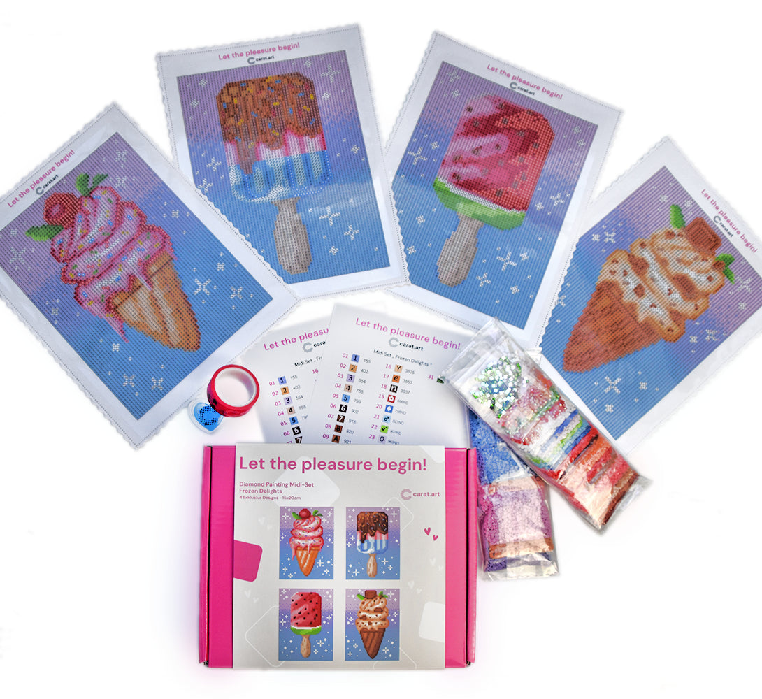Diamond Painting - Carat Art Design - Midi Set Frozen Delights