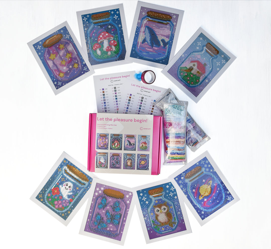 Diamond Painting - Carat Art Design - Mini Set Dreamy Jars