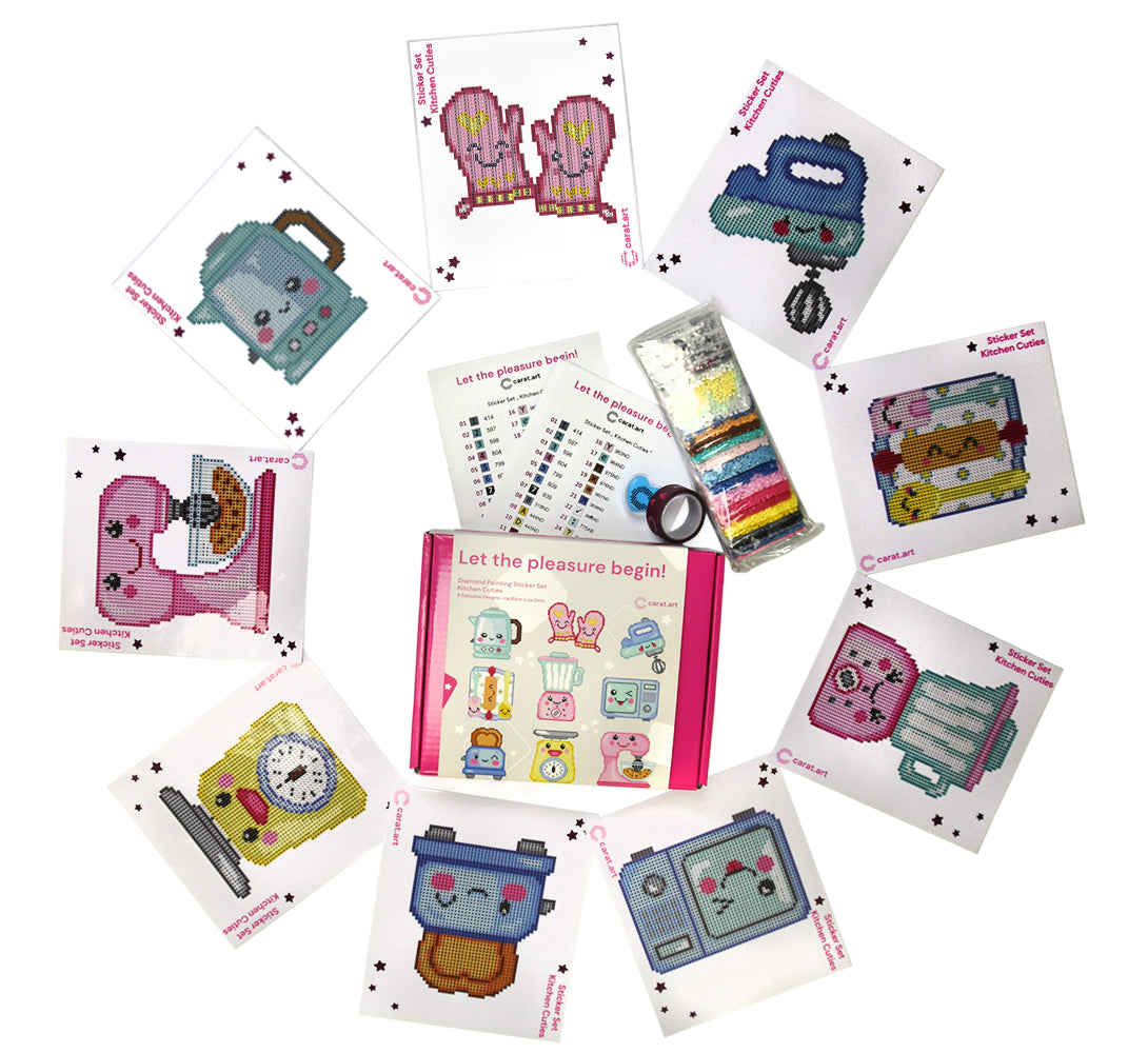Diamond Painting - Carat Art Design - Sticker Set Kitchen Cuties