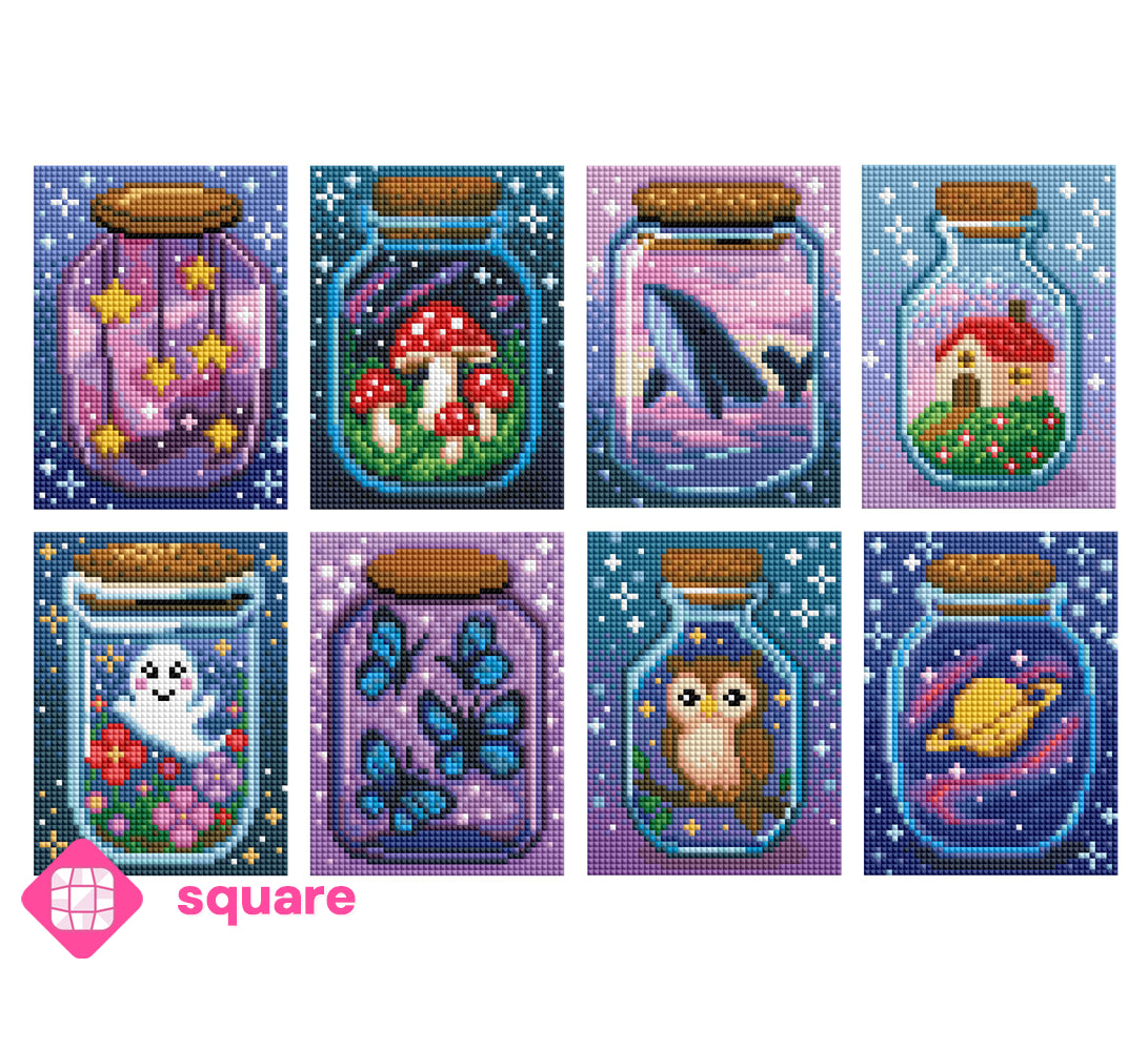 Diamond Painting - Carat Art Design - Mini Set Dreamy Jars