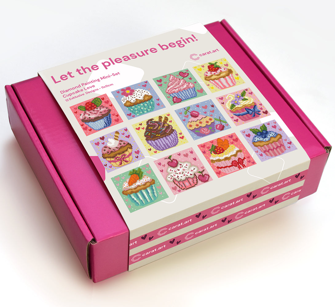 Diamond Painting - Carat Art Design - Mini Set Cupcake Love
