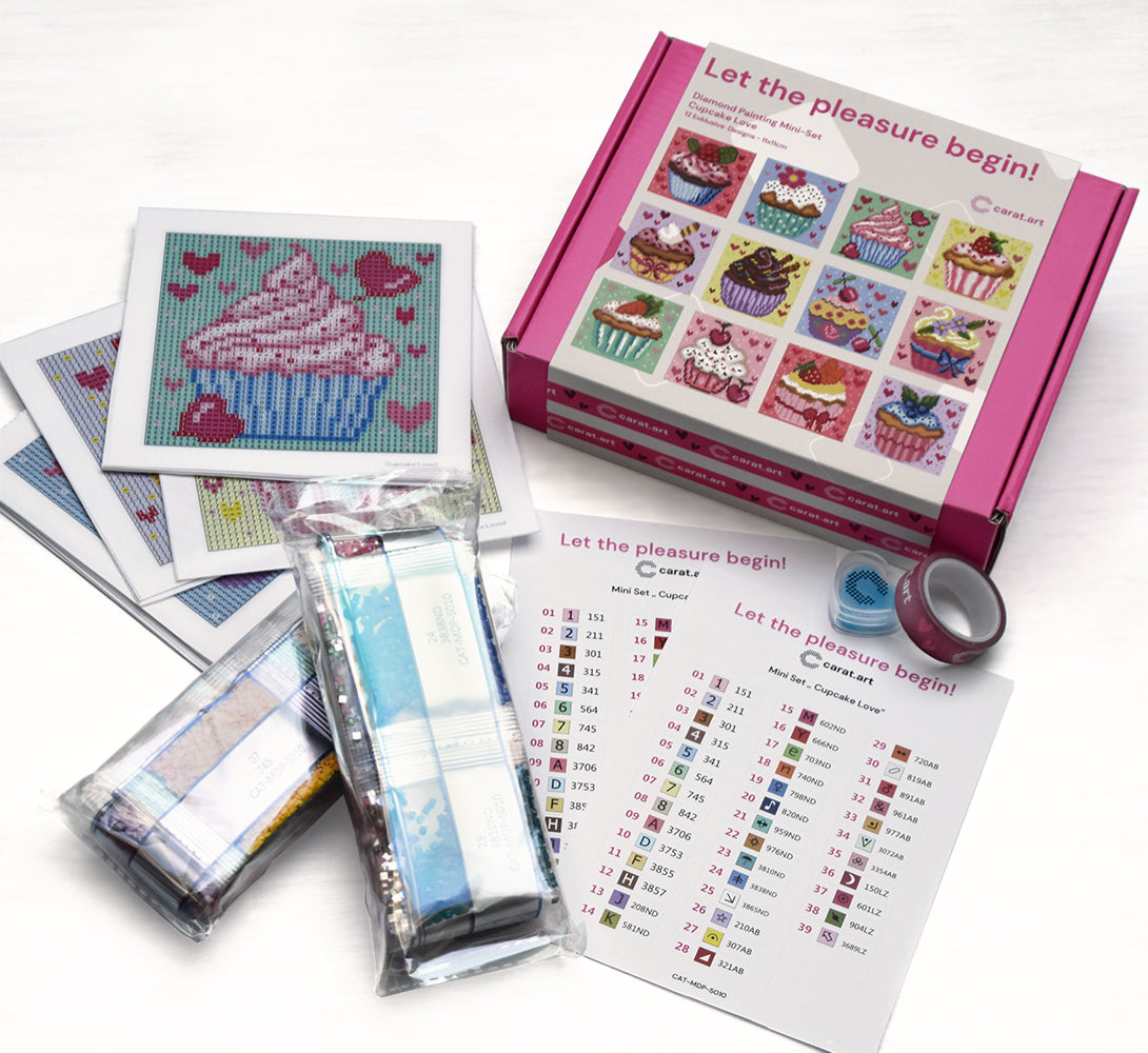 Diamond Painting - Carat Art Design - Mini Set Cupcake Love