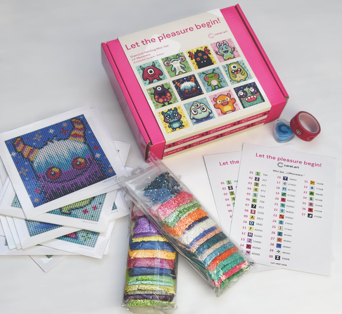 Diamond Painting - Carat Art Design - Mini Set Lil' Monsters