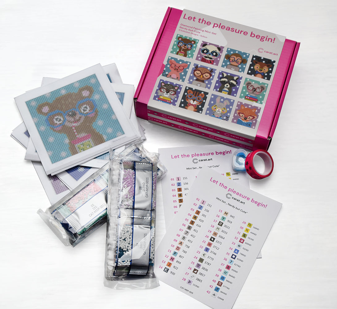 Diamond Painting - Carat Art Design - Mini Set Nerdy but Cute