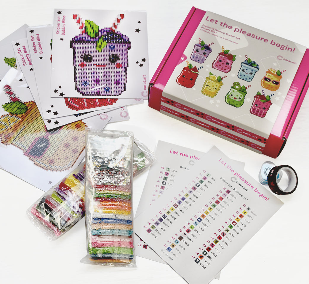 Diamond Painting - Carat Art Design - Sticker Set Bubbly Bliss