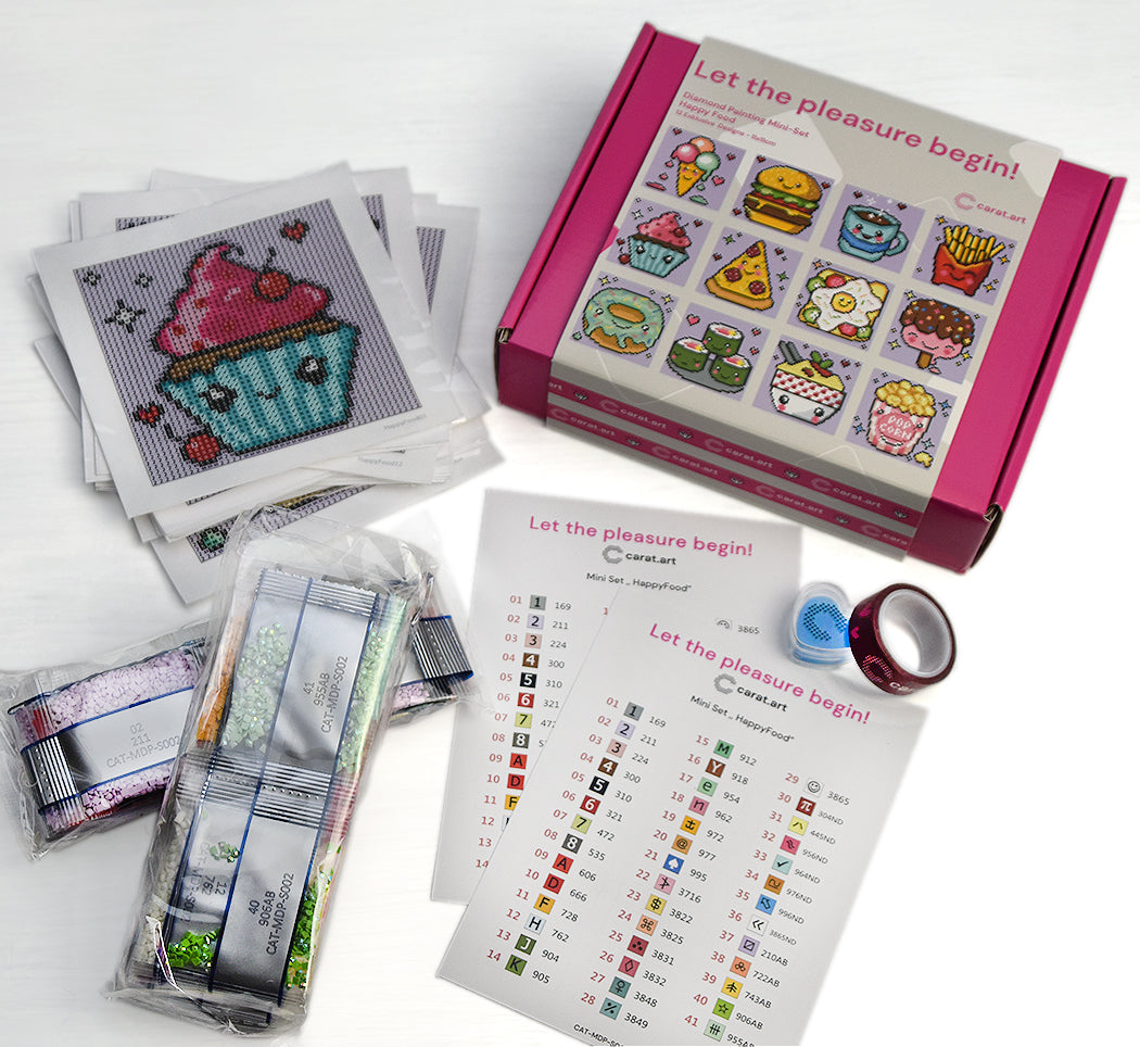 Diamond Painting - Carat Art Design - Mini Set Happy Food