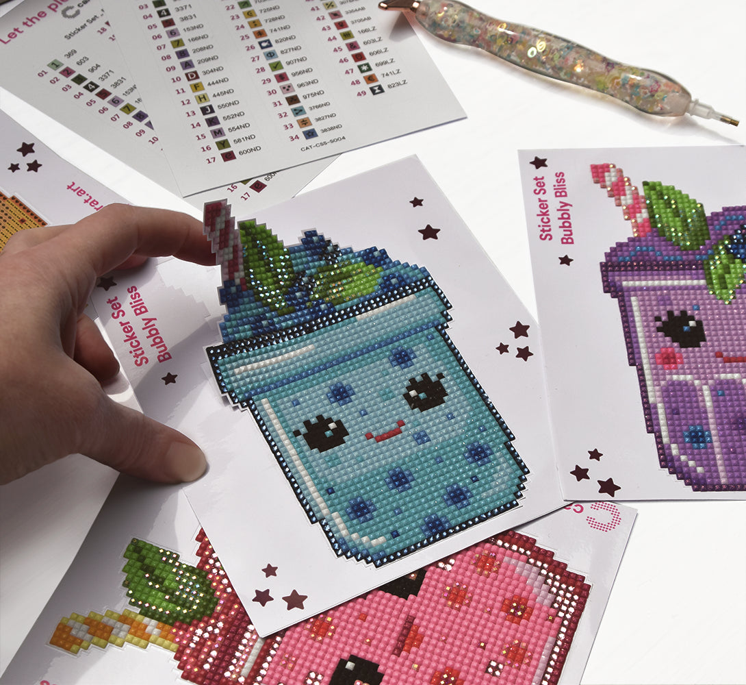 Diamond Painting - Carat Art Design - Sticker Set Bubbly Bliss