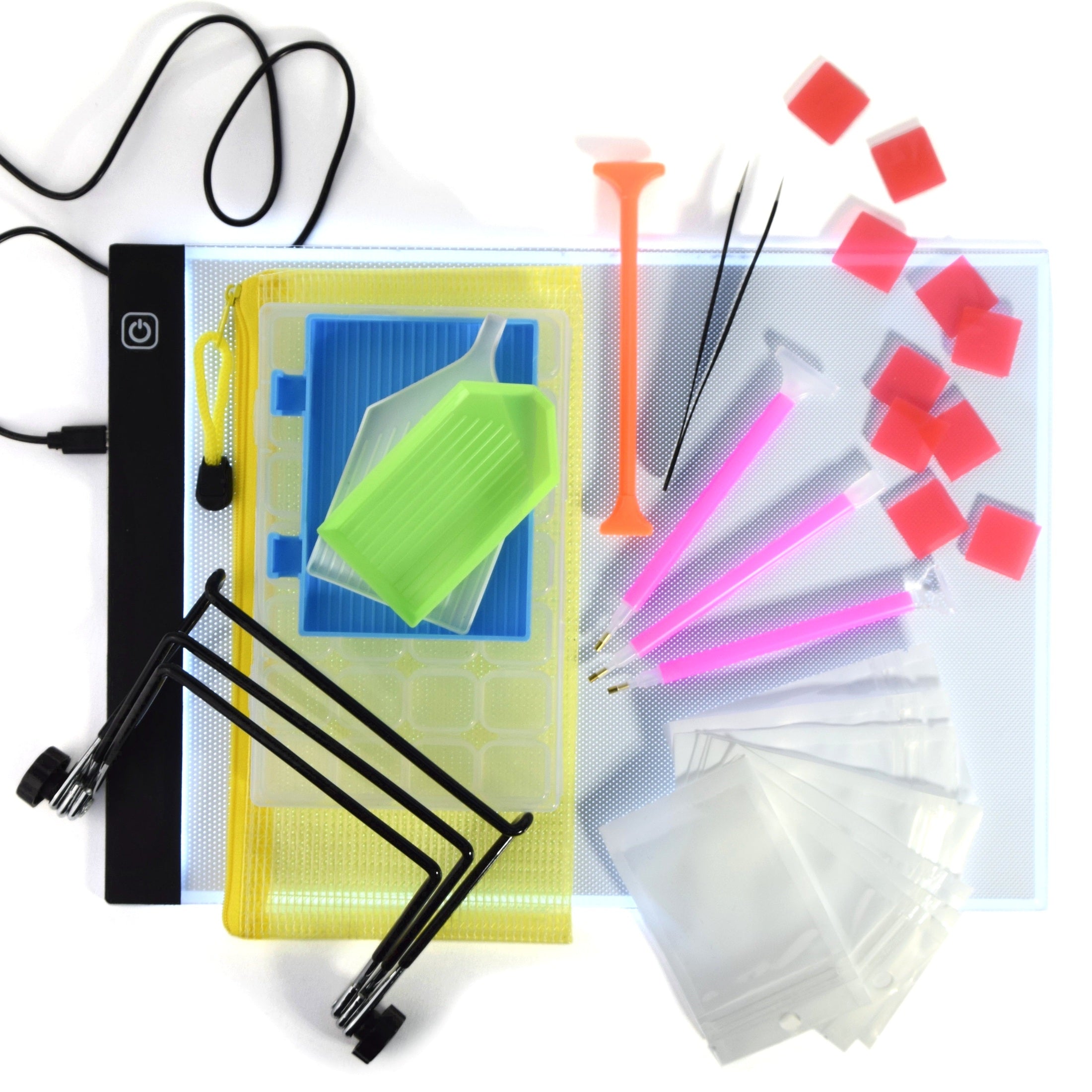 Diamond Painting Werkzeug-Set mit A4 LED-Lightpad
