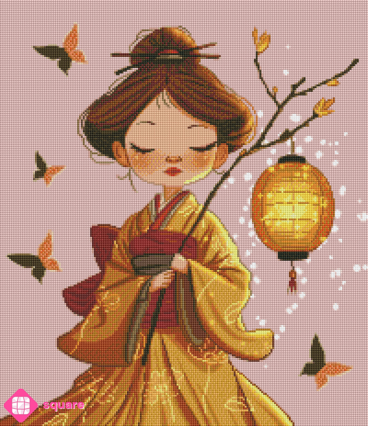 Diamond Painting - Snd création - Glow of the Lantern