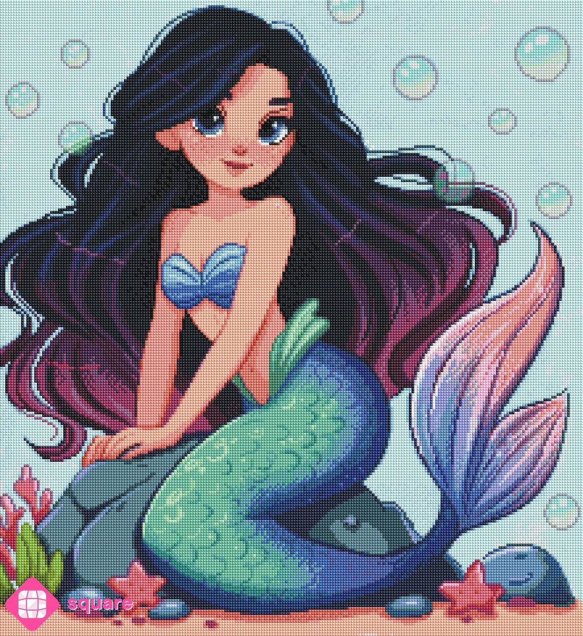 Diamond Painting - Snd création - Sirene