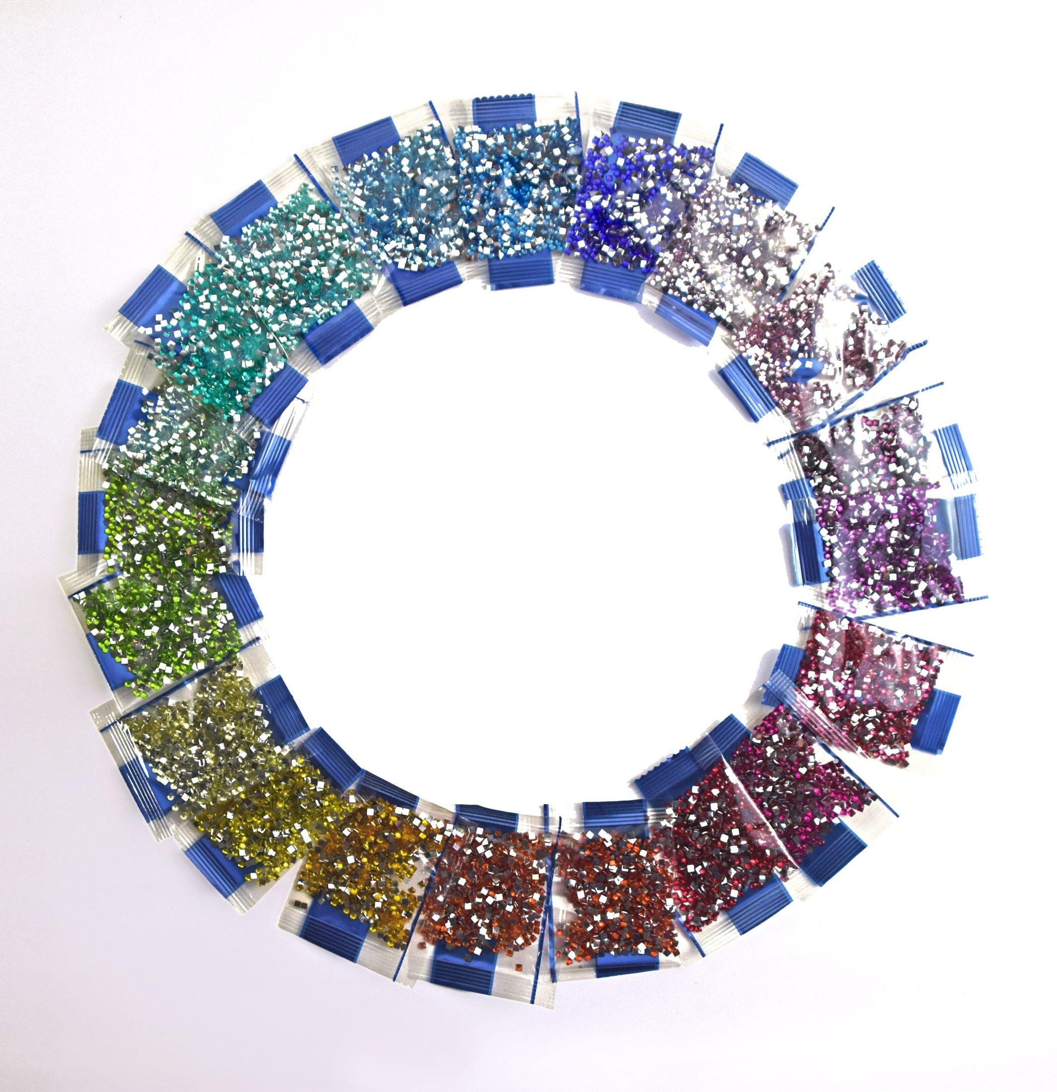Set Diamond Painting Crystal-Steine eckig aus Harz 20