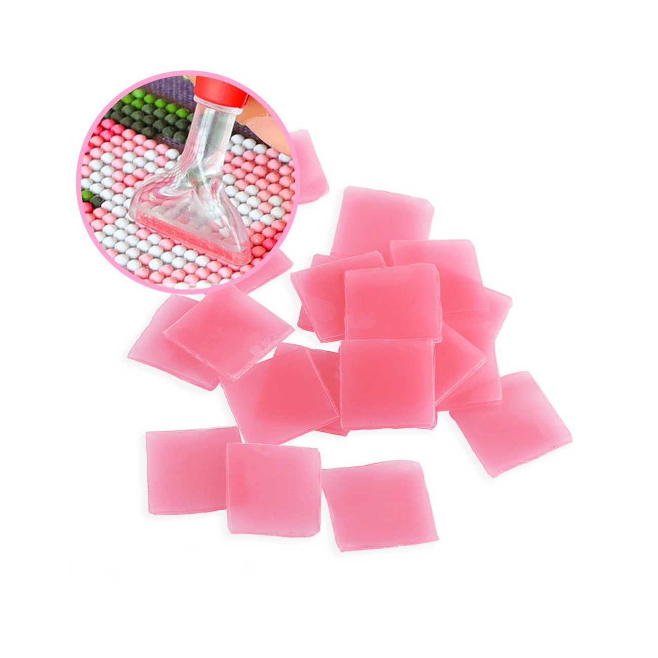 Cire Diamond Painting Set de 10 pièces (rose)