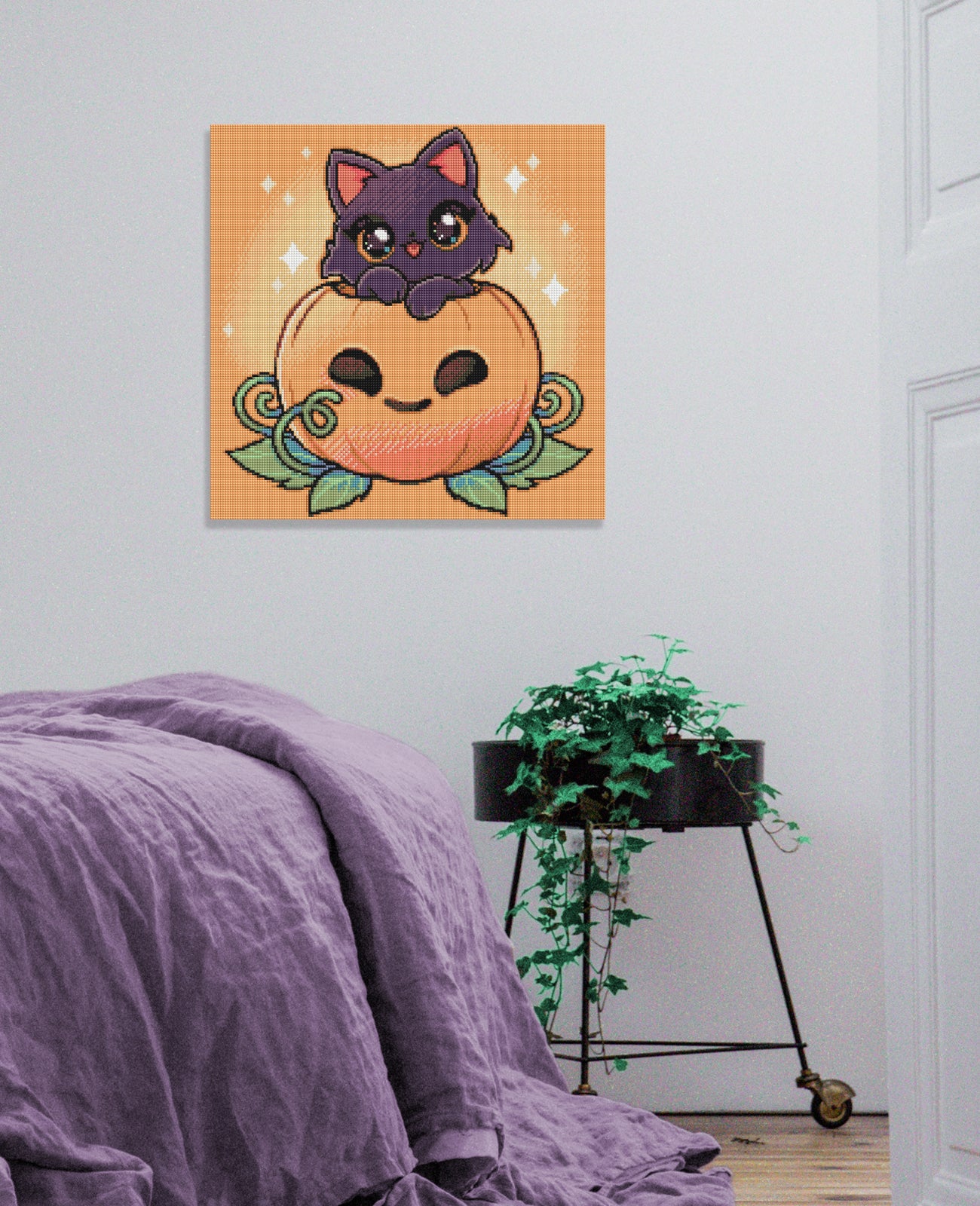 Diamond Painting - Mahou.Shoujo - Pumpkin Cat