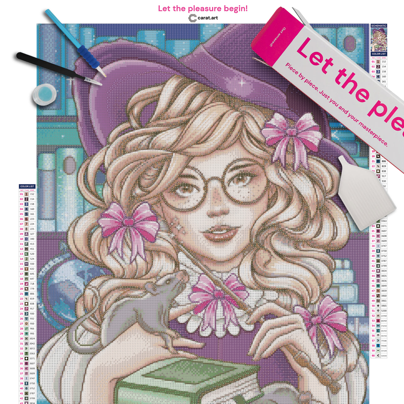 Diamond Painting - Maud Lamoine - Petit Rat de bibliothéque