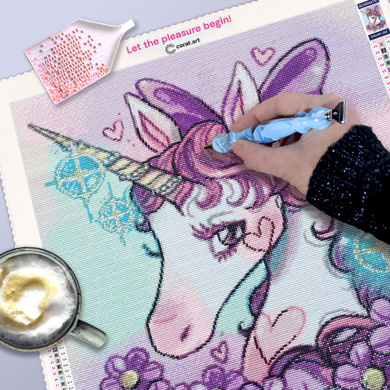 Diamond Painting mit Einhorn Motiv gestalten