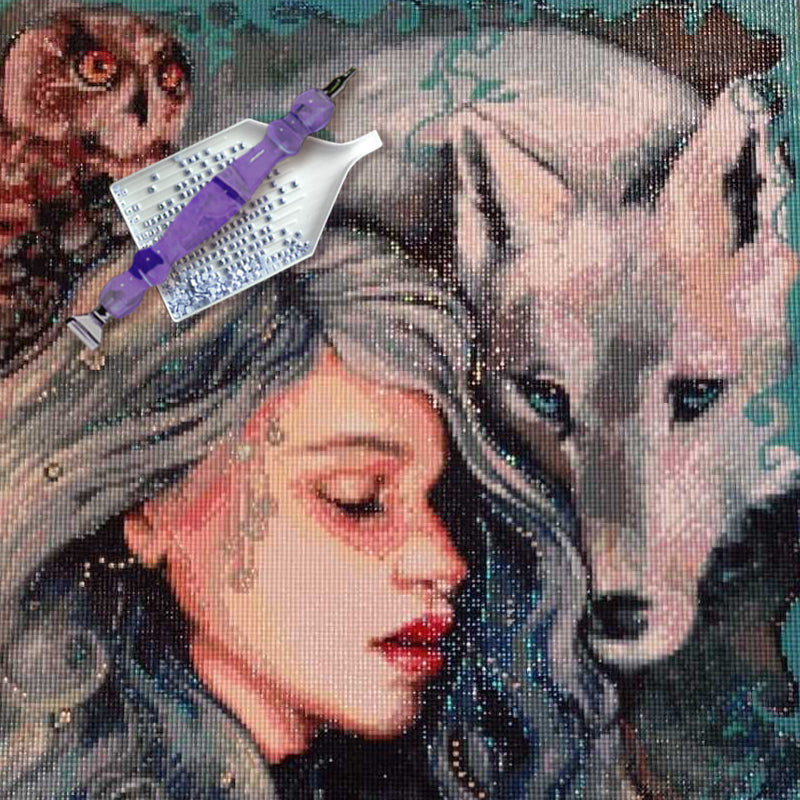 Diamond Painting Wolf Motiv