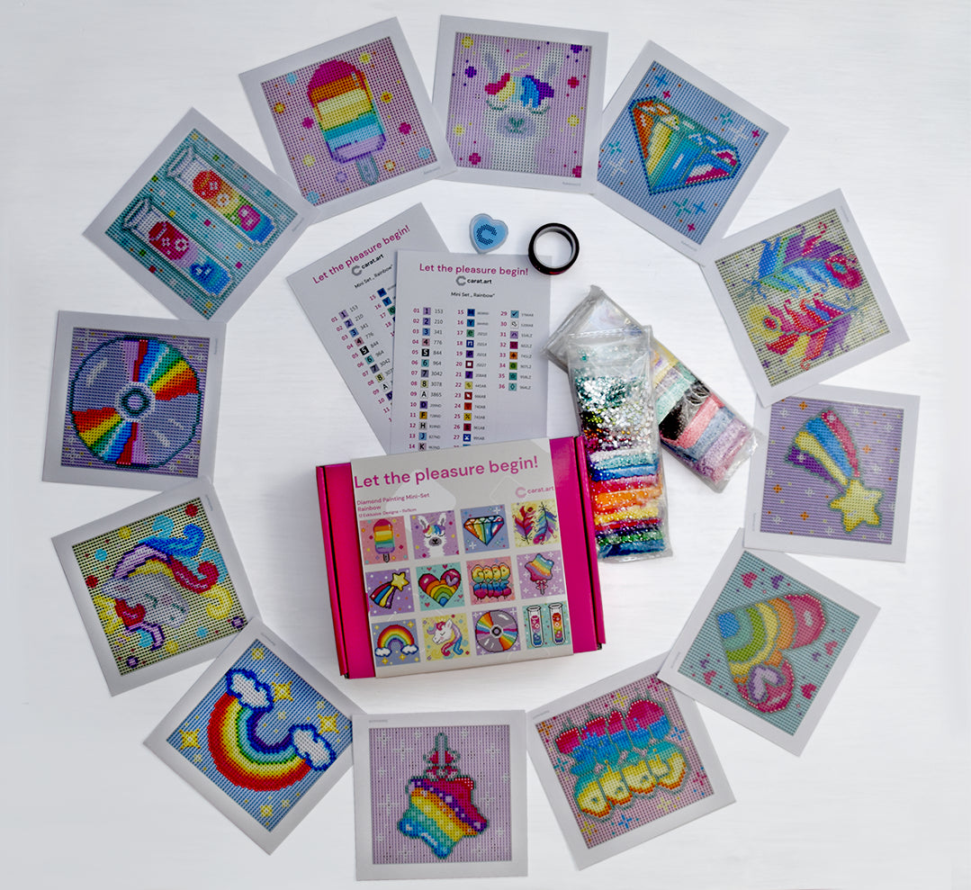 Diamond Painting - Carat Art Design - Mini Set Rainbow
