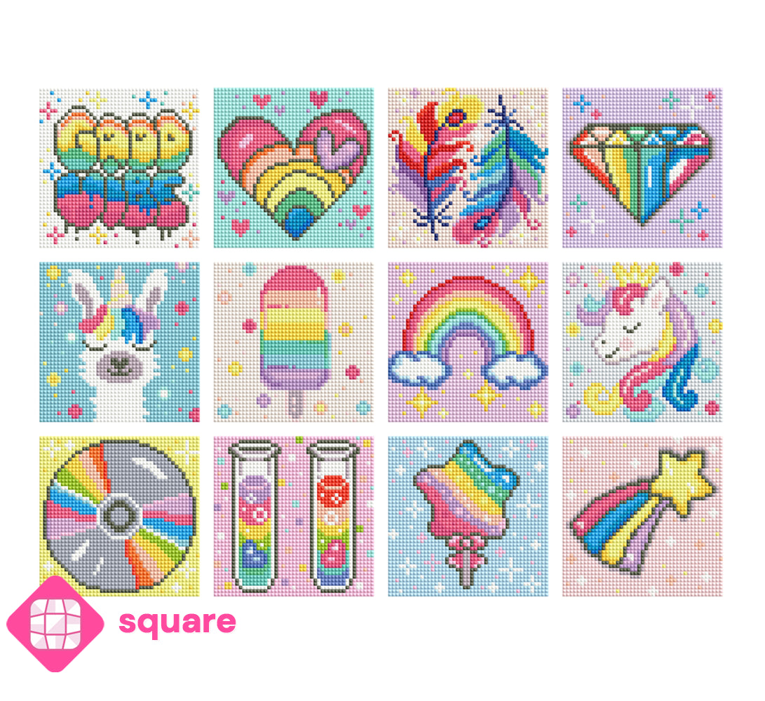 Diamond Painting - Carat Art Design - Mini Set Rainbow