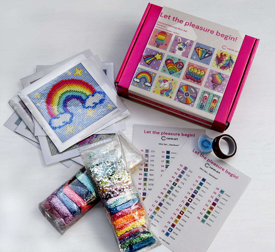 Diamond Painting - Carat Art Design - Mini Set Rainbow