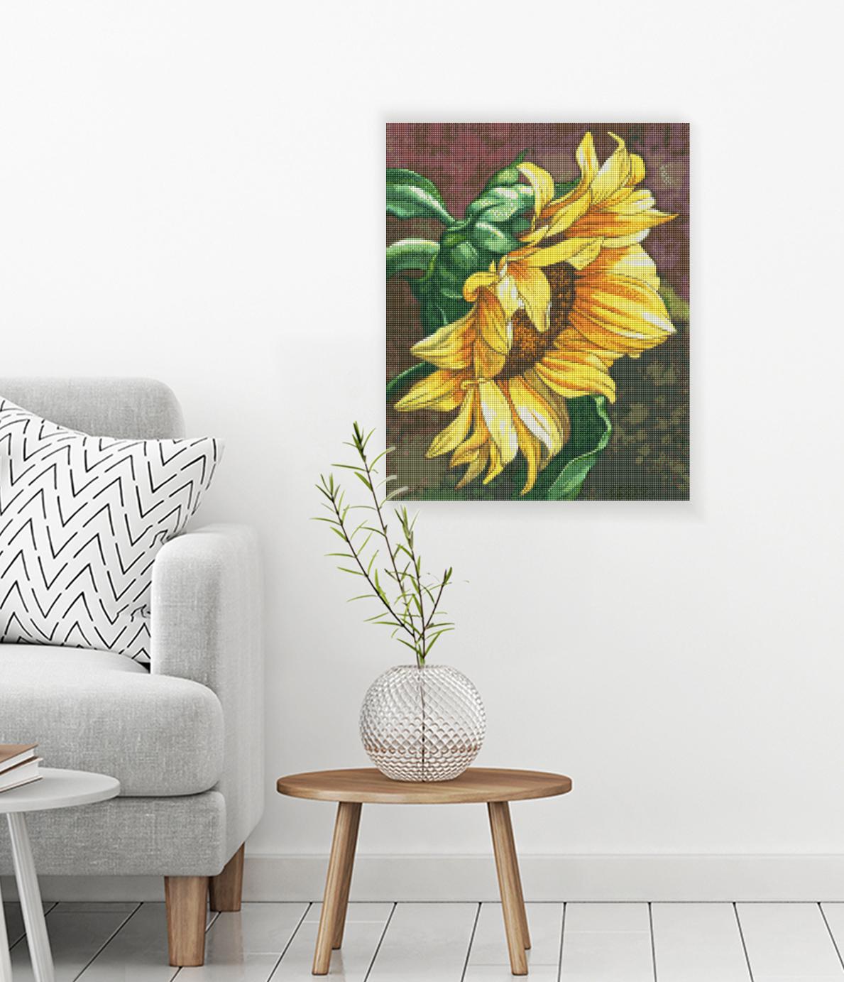 Diamond Painting Sonnenblumen als dekoratives Wandbild