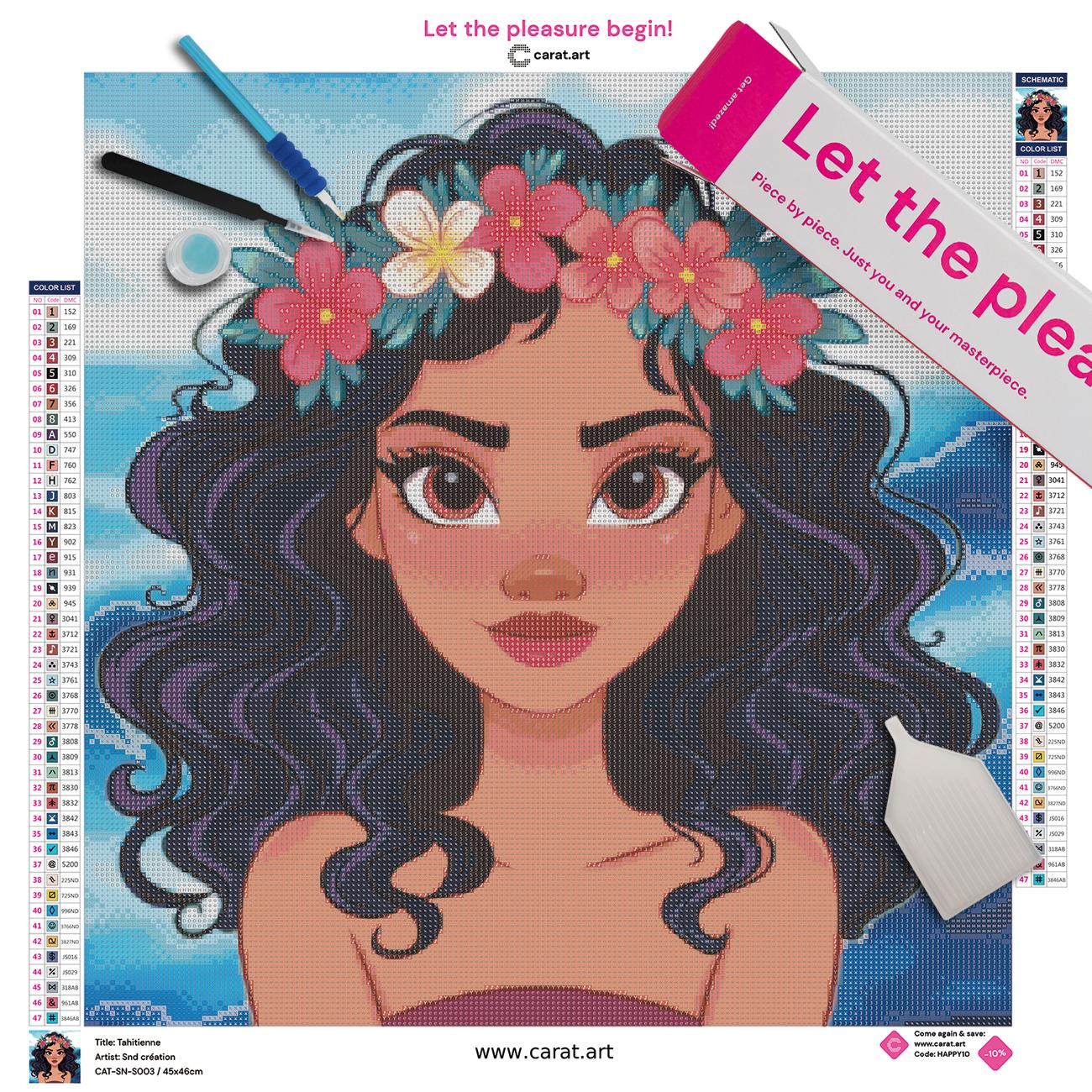 Diamond Painting - Snd création - Tahitienne