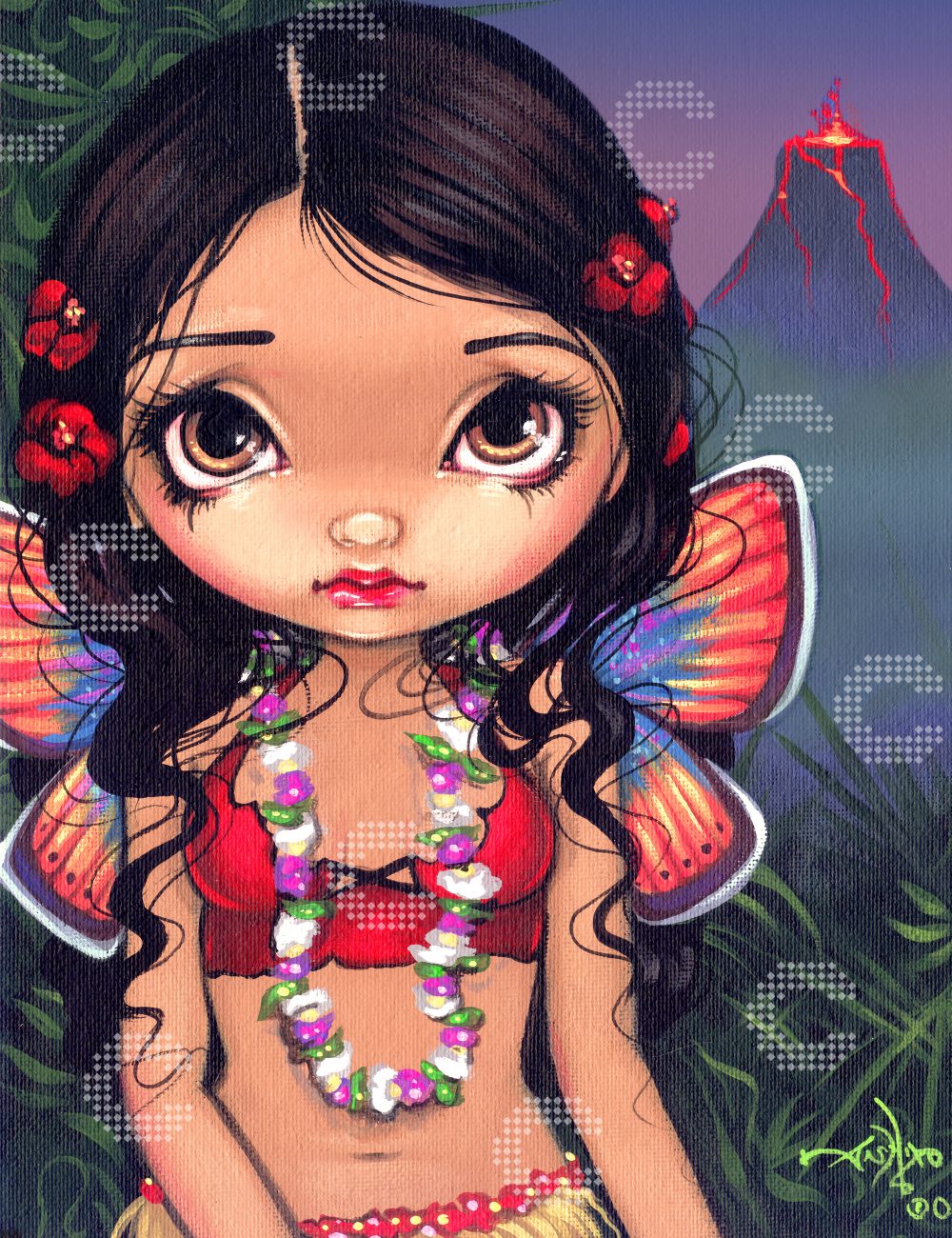 Diamond Painting - Jasmine Becket-Griffith - HawaiianVolcanoFairy