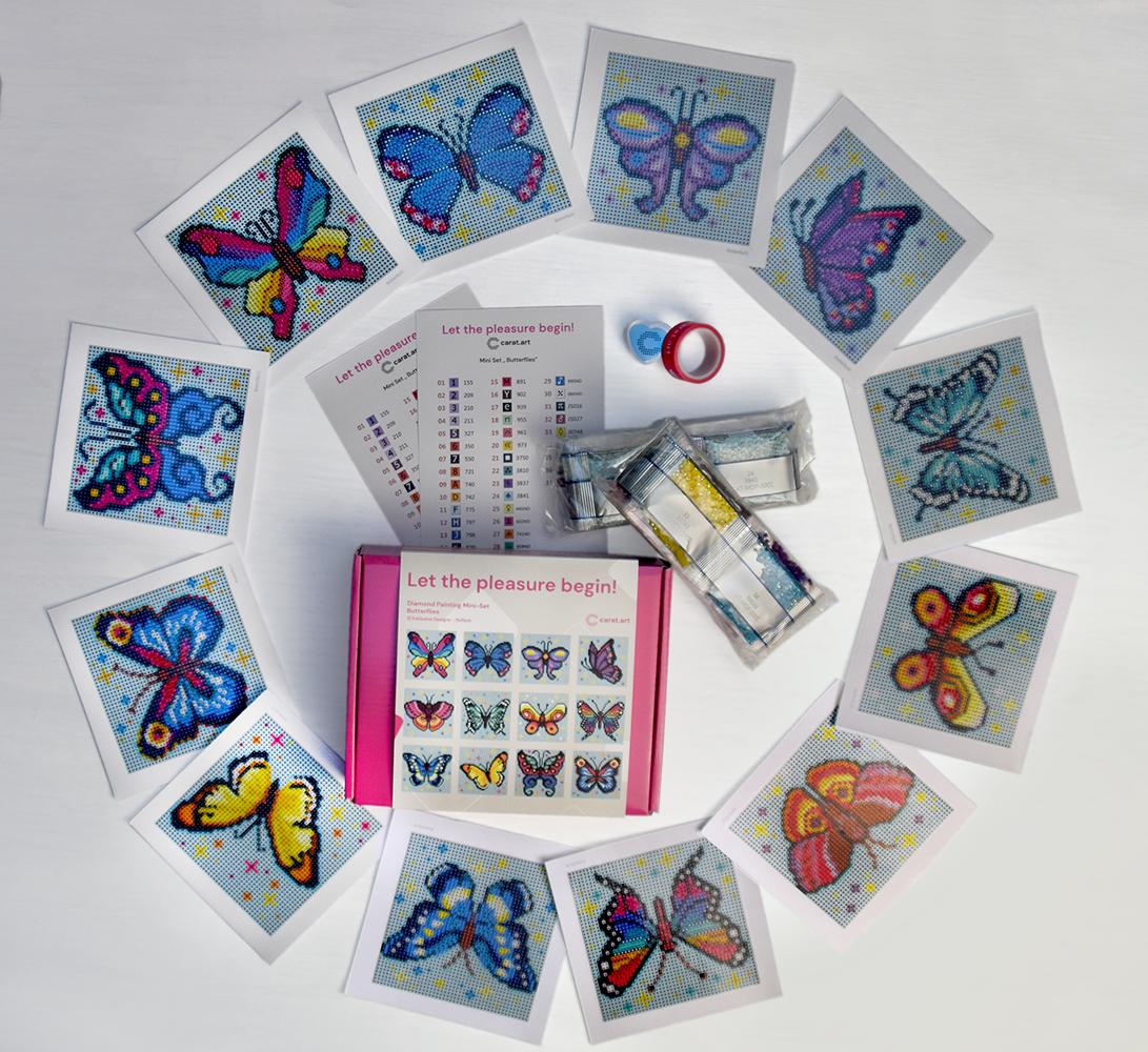 Diamond Painting - Carat Art Design - Mini Set Butterflies