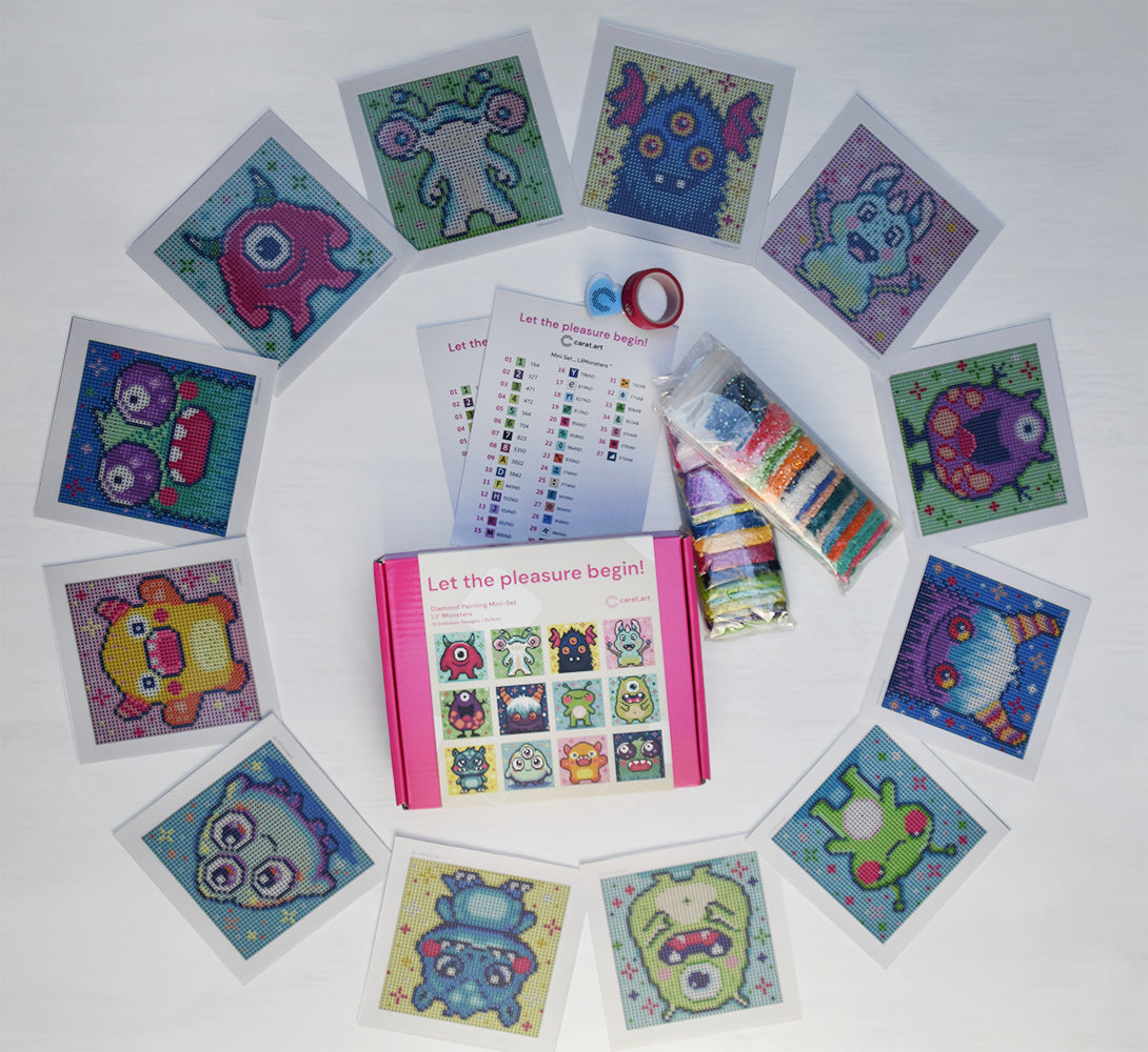Diamond Painting - Carat Art Design - Mini Set Lil' Monsters