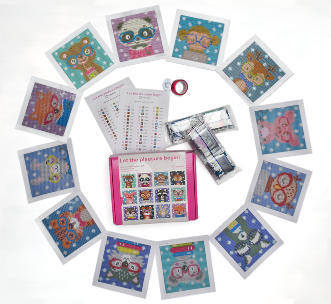 Diamond Painting - Carat Art Design - Mini Set Nerdy but Cute
