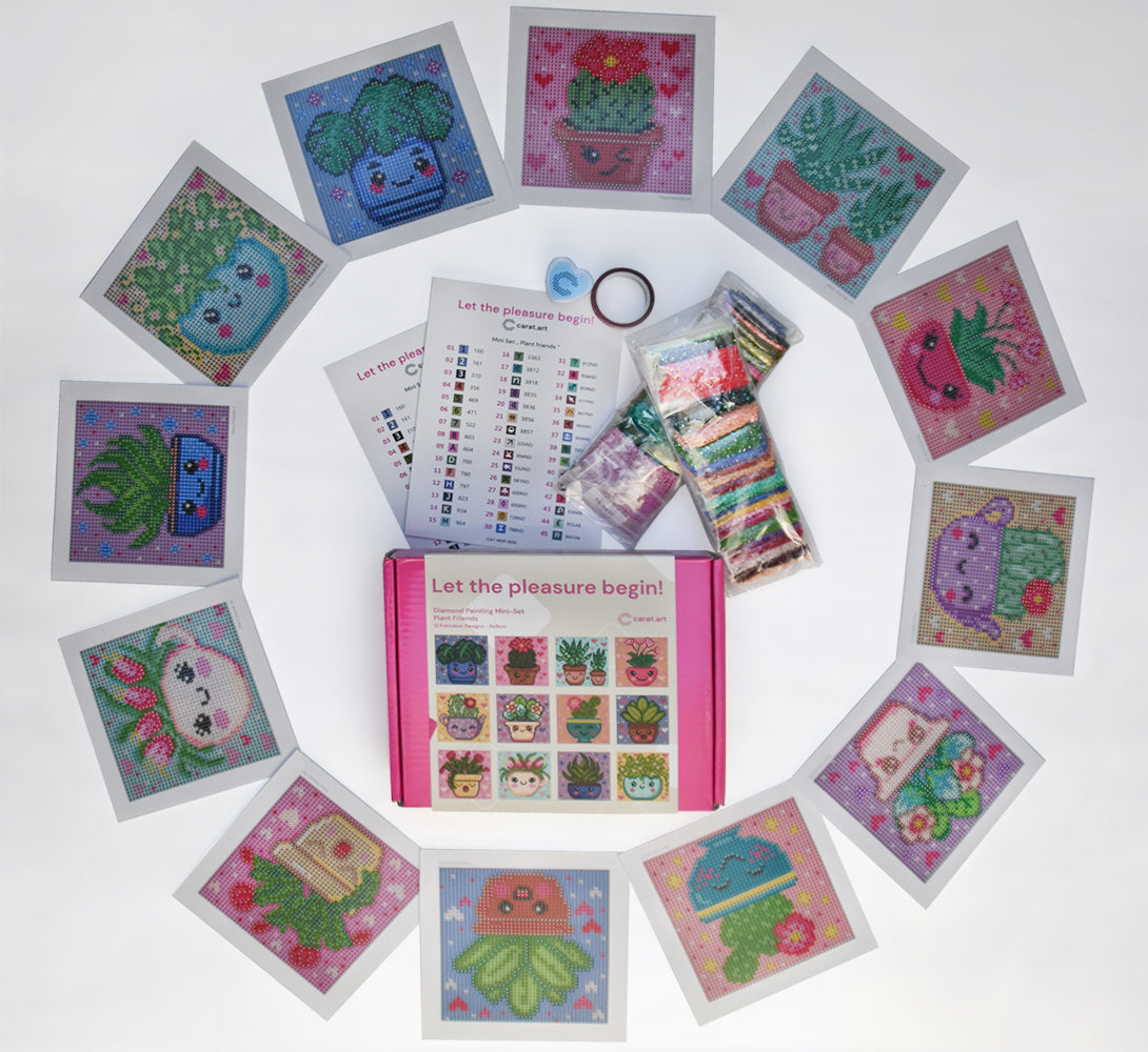 Diamond Painting - Carat Art Design - Mini Set Plant friends