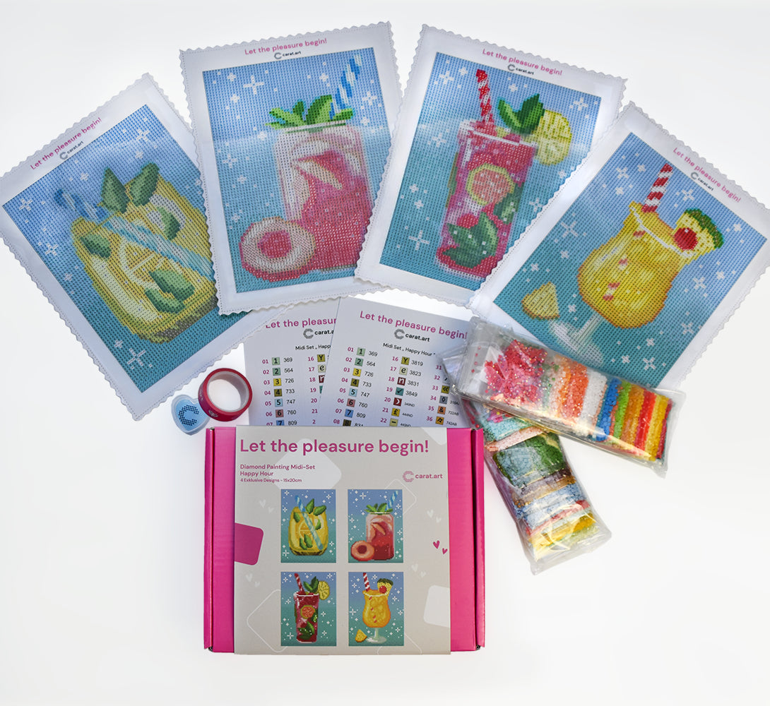 Diamond Painting - Carat Art Design - Midi Set Happy Hour