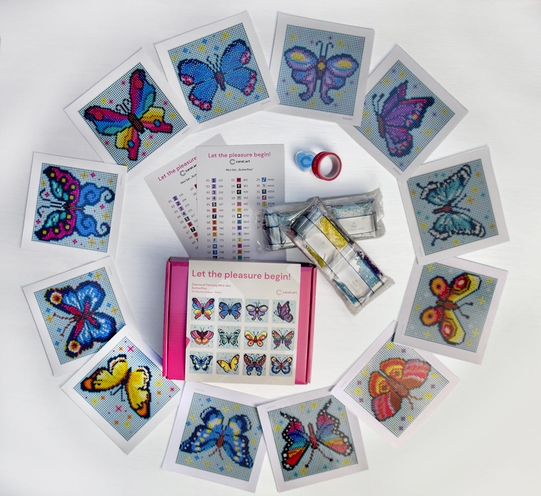 Diamond Painting - Carat Art Design - Mini Set Butterflies