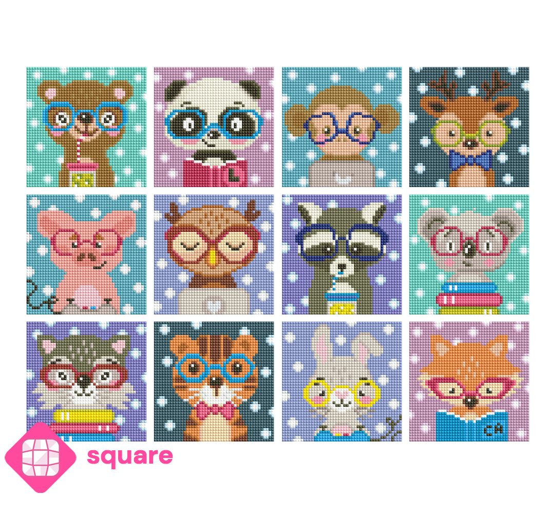 Diamond Painting - Carat Art Design - Mini Set Nerdy but Cute