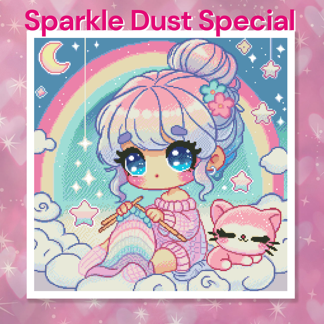 Diamond Painting - pandi_peachy - Knitting in rainbow heaven