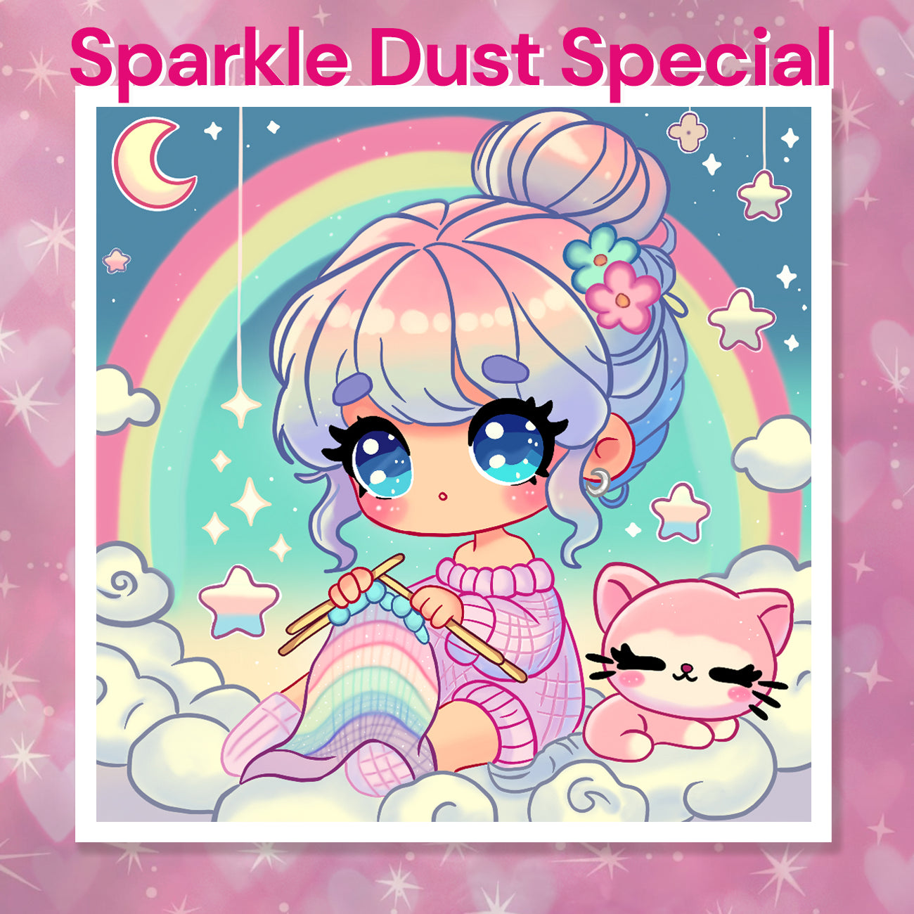 Diamond Painting - pandi_peachy - Knitting in rainbow heaven