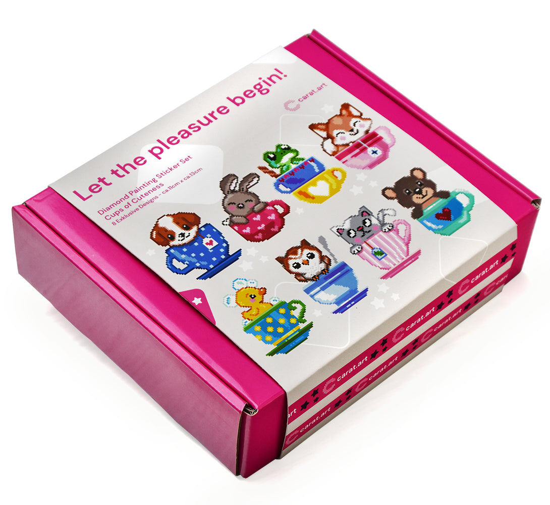 Diamond Painting - Carat Art Design - Sticker Set Cups of Cuteness