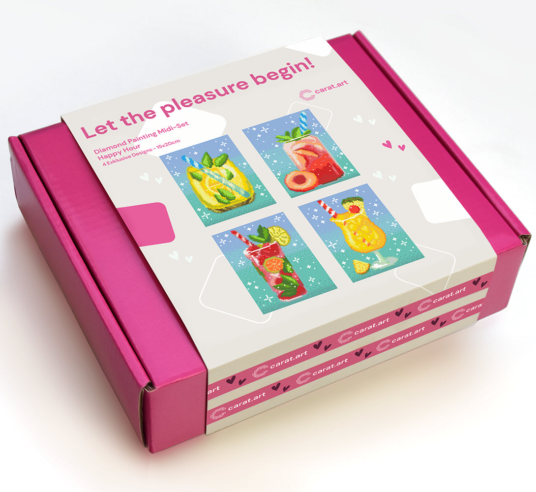 Diamond Painting - Carat Art Design - Midi Set Happy Hour