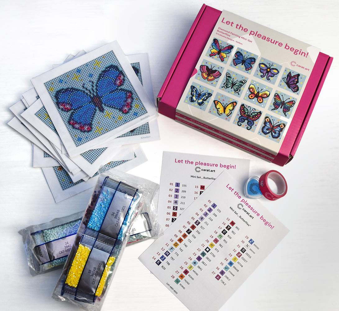 Diamond Painting - Carat Art Design - Mini Set Butterflies