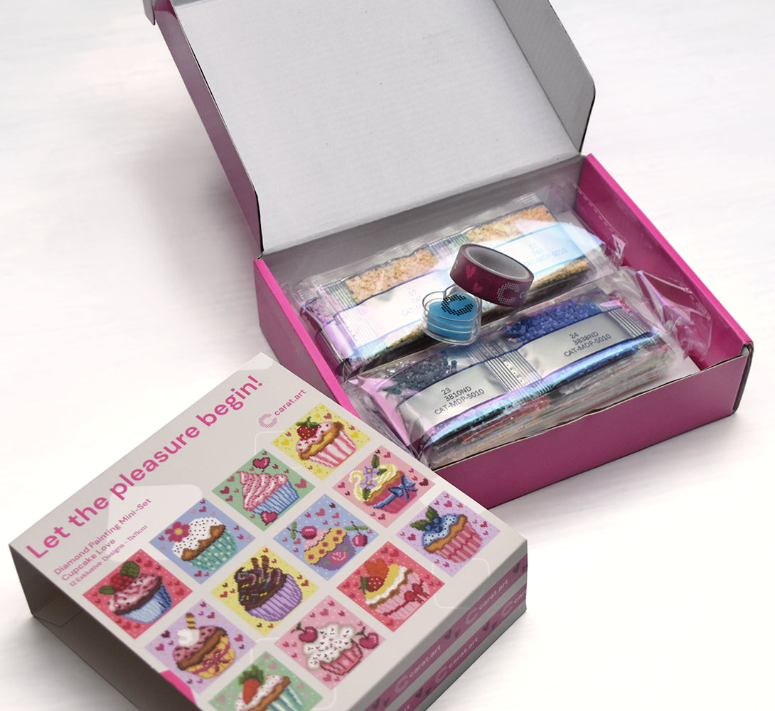 Diamond Painting - Carat Art Design - Mini Set Cupcake Love
