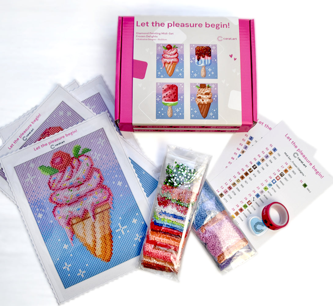 Diamond Painting - Carat Art Design - Midi Set Frozen Delights