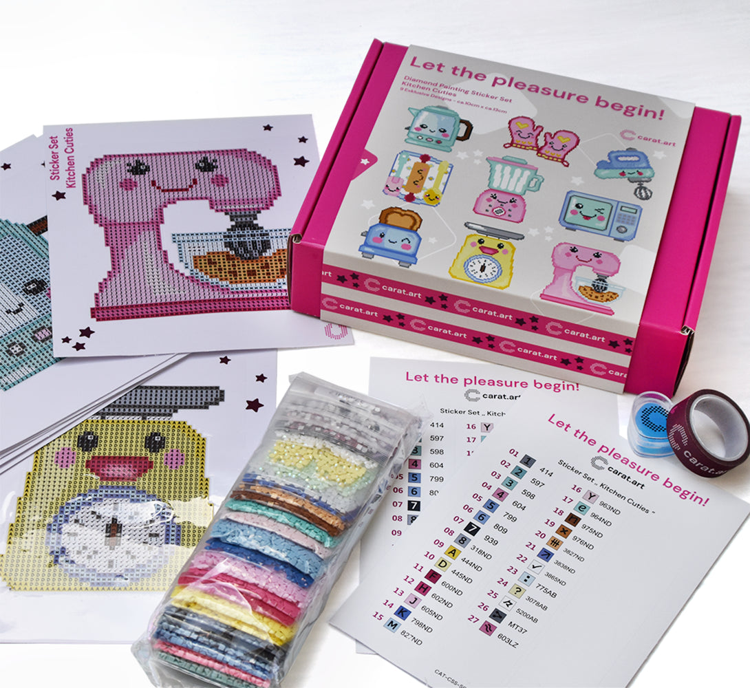 Diamond Painting - Carat Art Design - Sticker Set Kitchen Cuties