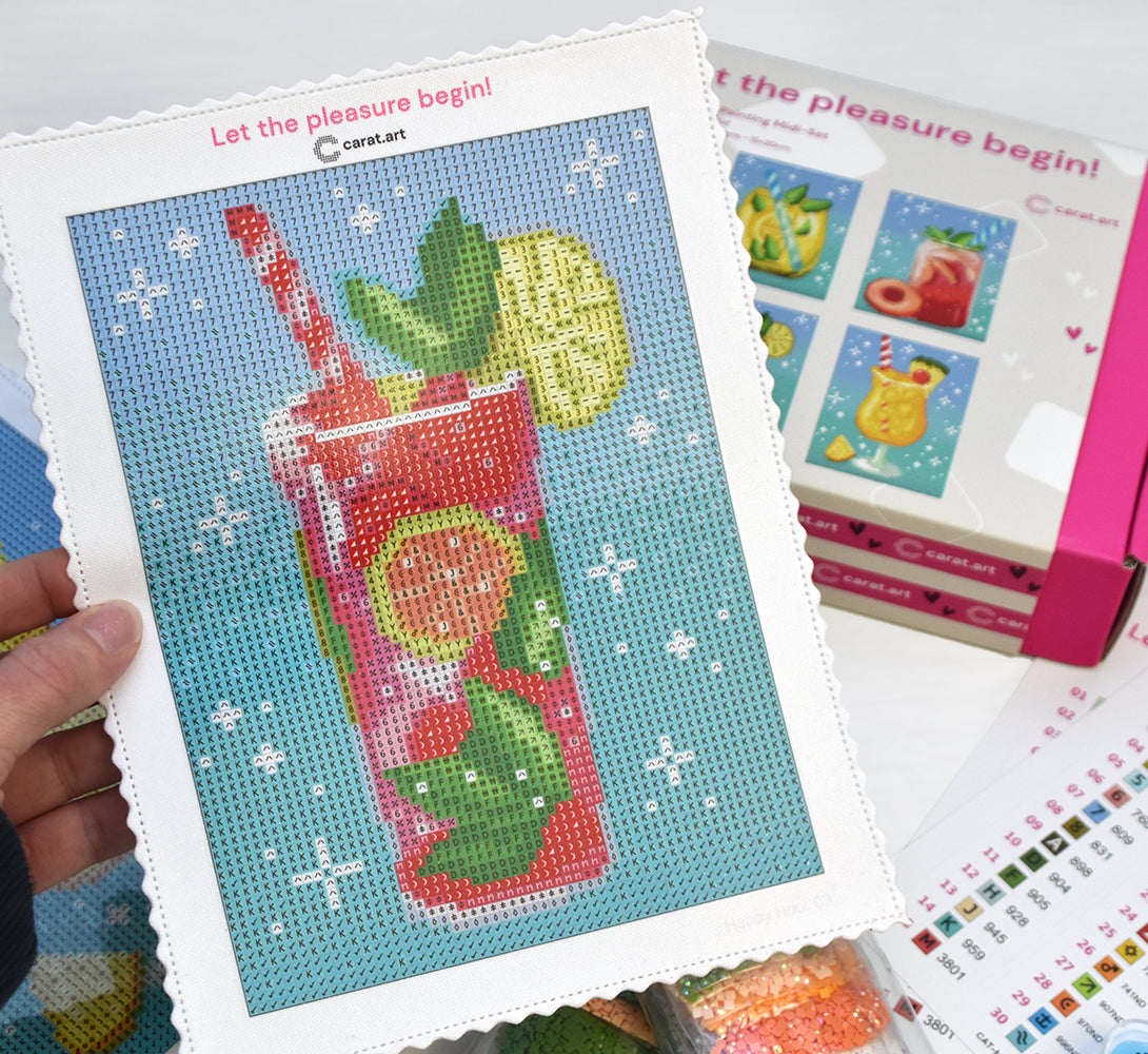 Diamond Painting - Carat Art Design - Midi Set Happy Hour