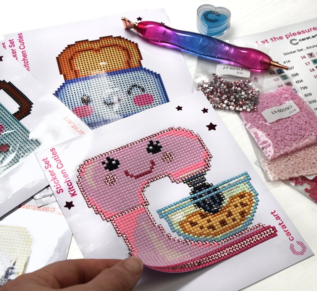 Diamond Painting - Carat Art Design - Sticker Set Kitchen Cuties