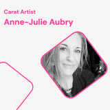 Carat Artist Anne-Julie Aubry Portrait der Künstlerin
