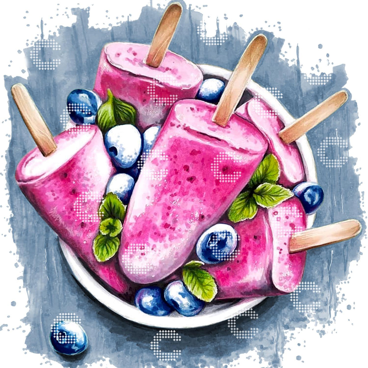 Diamond Painting - anyta.kulyk - Blueberry Ice