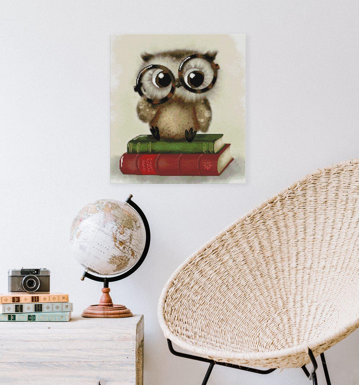 Diamond Painting - Sannadorable - Book Owl