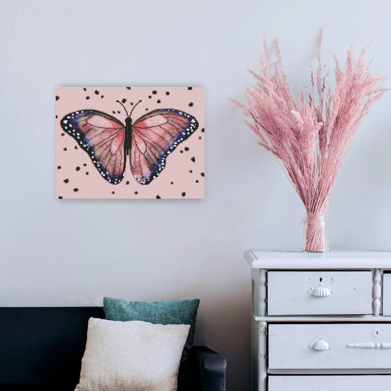 Diamond Painting - Art-Moments - Butterfly-rose