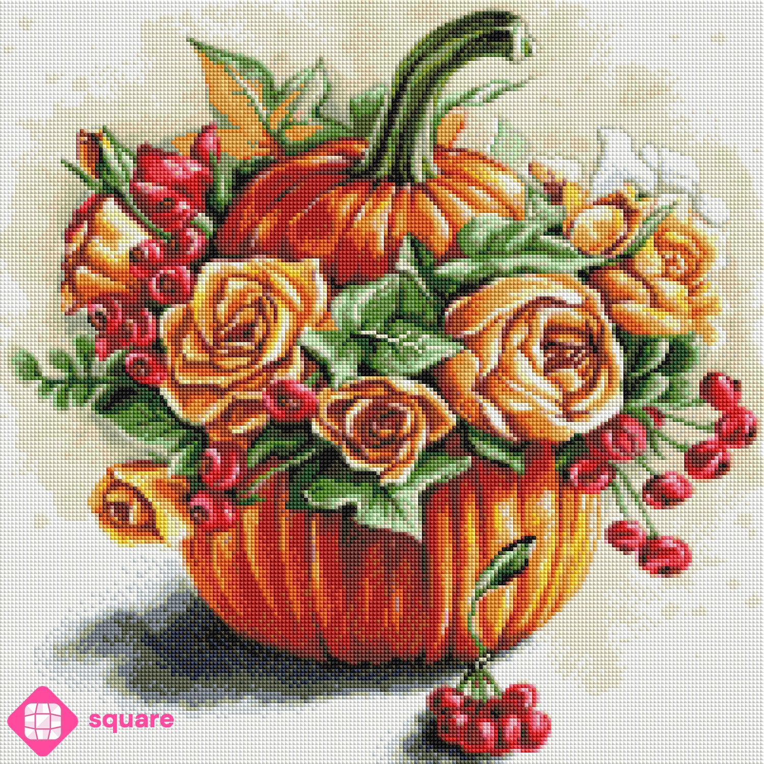 Diamond Painting - anyta.kulyk - Flower pumpkin