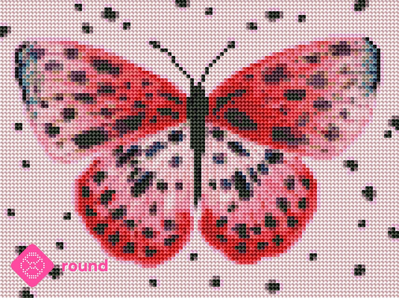 Diamond Painting - Art-Moments - Butterfly-red